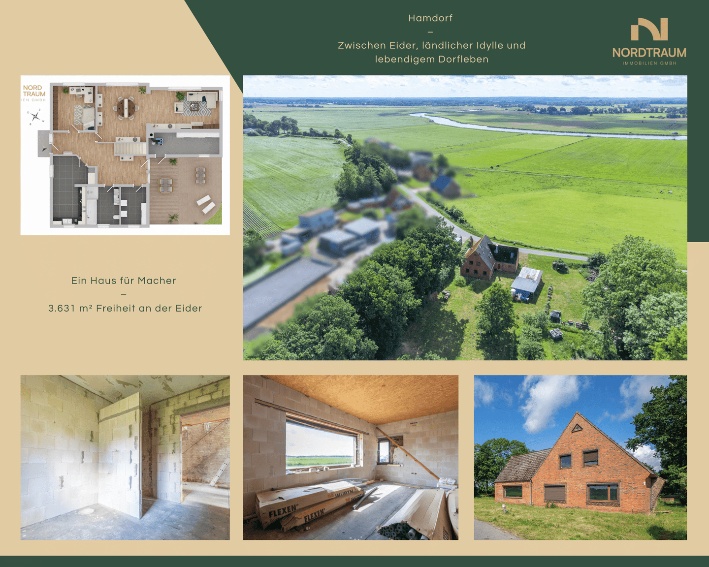 Ein Haus für Macher – 3.631 m² Freiheit an der Eider, 24805 Hamdorf
