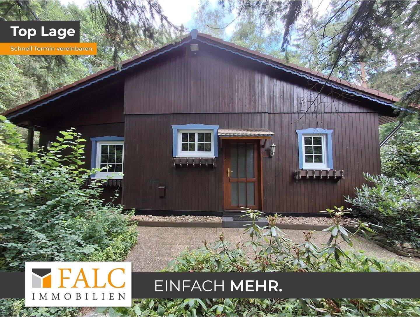 Naturparadies in Hanglage: Ferienhaus / Wochenendhaus mit Teich, 33813 Oerlinghausen