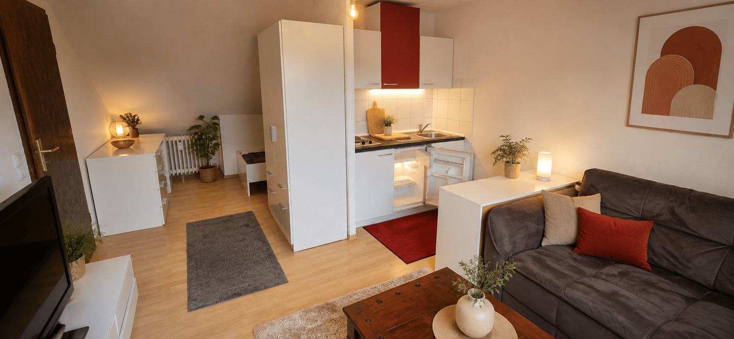 Studierende aufgepasst! Voll möbliertes Appartement mit guter Anbindung zum ÖPNV. Sofort frei!, 66115 Saarbrücken