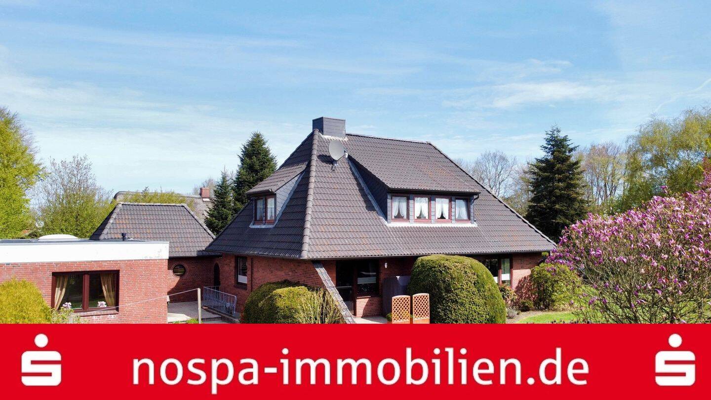 Tlw. unterkellertes Einfamilienhaus mit Anbau, Sauna, Garage und Terrasse nahe der Kreisstadt Husum, 25873 Oldersbek