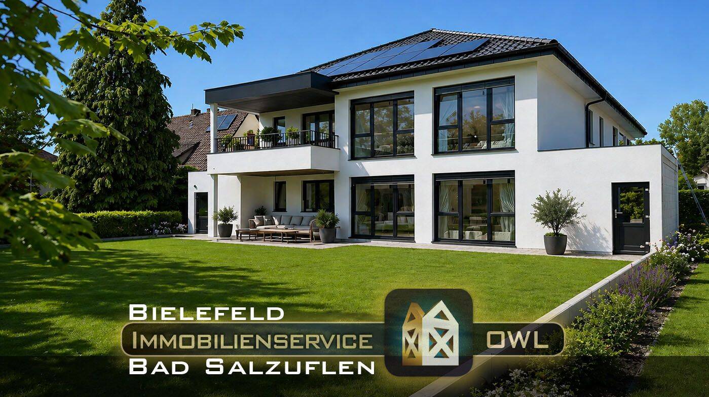 ::: Soeben fertiggestellt ETW in 2 FMH I Villa I OG Balkon I Garten I PV + LWP I Bestlage I Garage :::, 32105 Bad Salzuflen