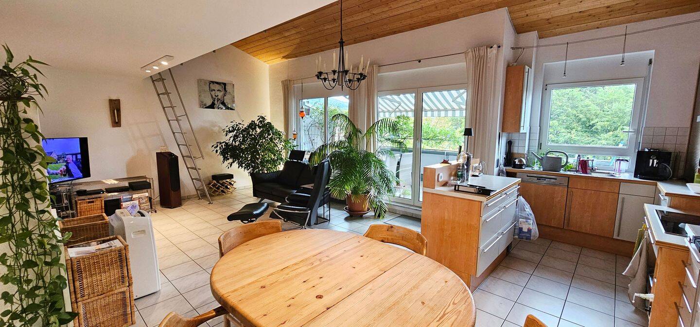 4-Zimmer-Attikawohnung mit Galerie, zwei Terrassen & Kamin in Bad Säckingen, 79713 Bad Säckingen