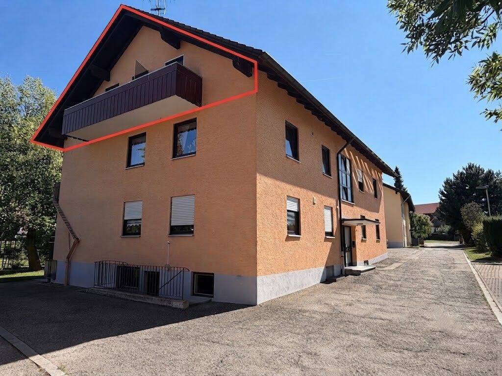 Ruhige 2-Zimmer-Dachgeschosswohnung mit Balkon und Garage in Dorschhausen, 86825 Bad Wörishofen
