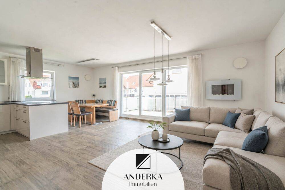 Moderne 3-Zimmer-Wohnung inkl. Garage, Stellplatz, EBK & Balkonkraftwerk!, 89423 Gundelfingen a.d. Donau