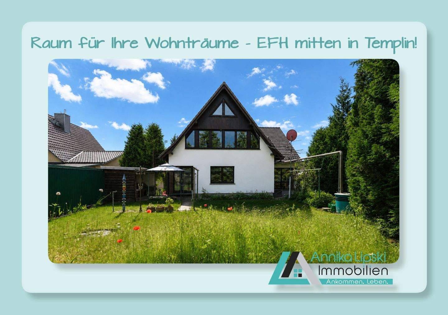 Uckermark – Raum für Ihre Wohnträume! Einfamilienhaus mitten in Templin., 17268 Templin