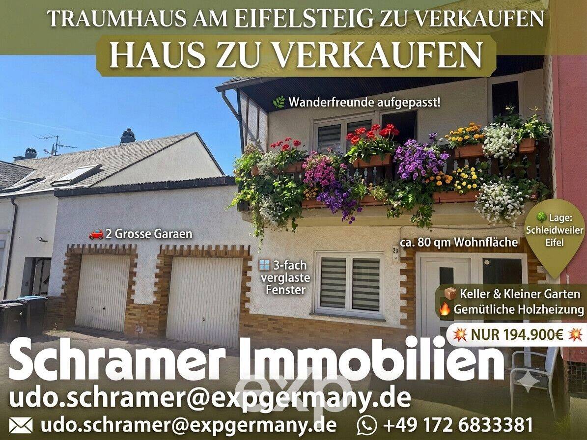 Schönes & ruhiges Reihenmittelhaus in Schleidweiler, Eifel, 54313 Zemmer