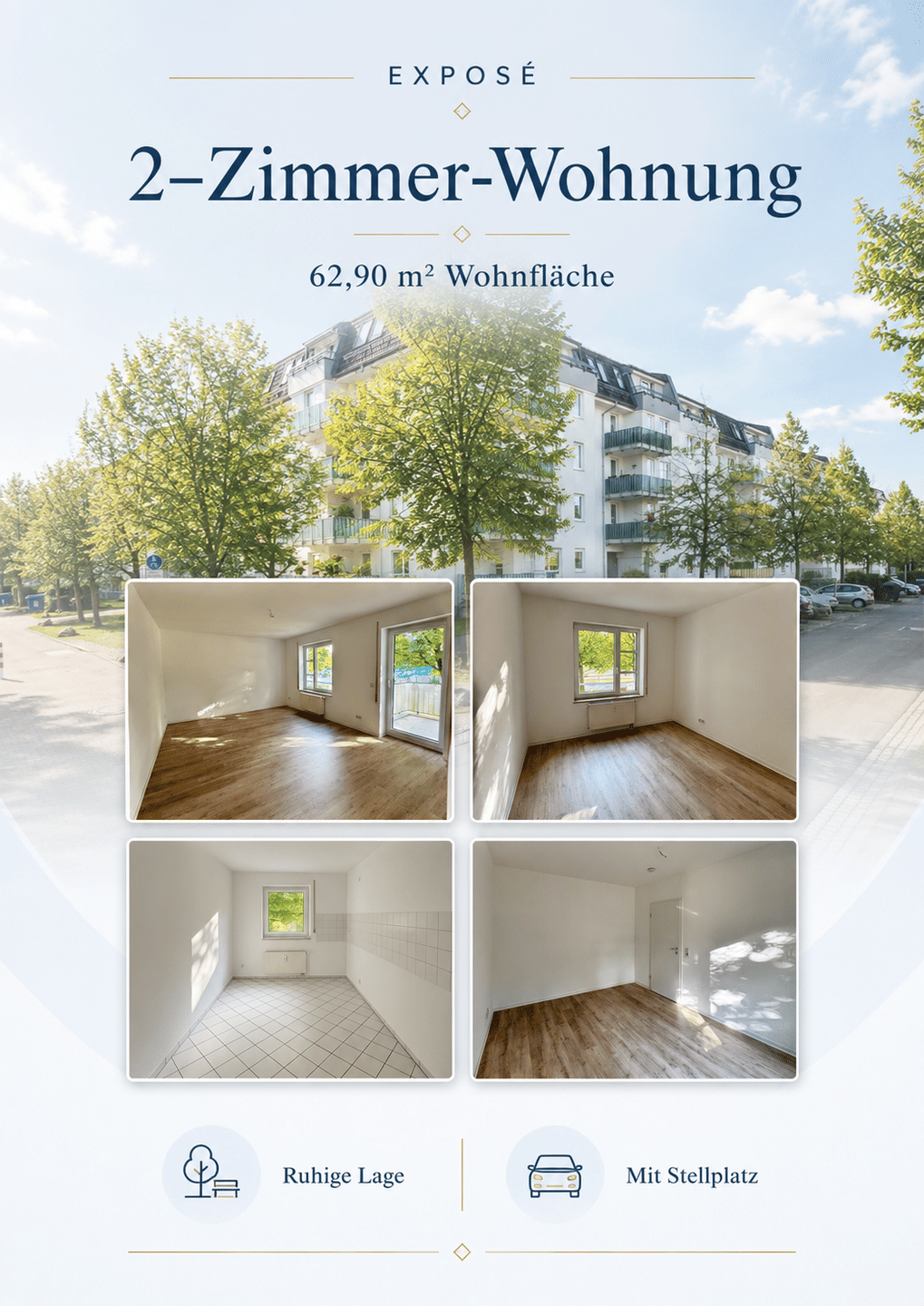 2-Zimmer-Wohnung mit Balkon, 9113 Chemnitz