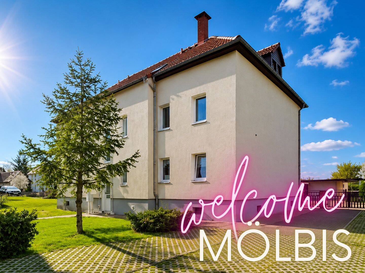 ++ neues 3-Raum Zuhause unweit der Großstadt – modernisiert, Tageslichtbad, Stellplatz ++, 4571 Rötha