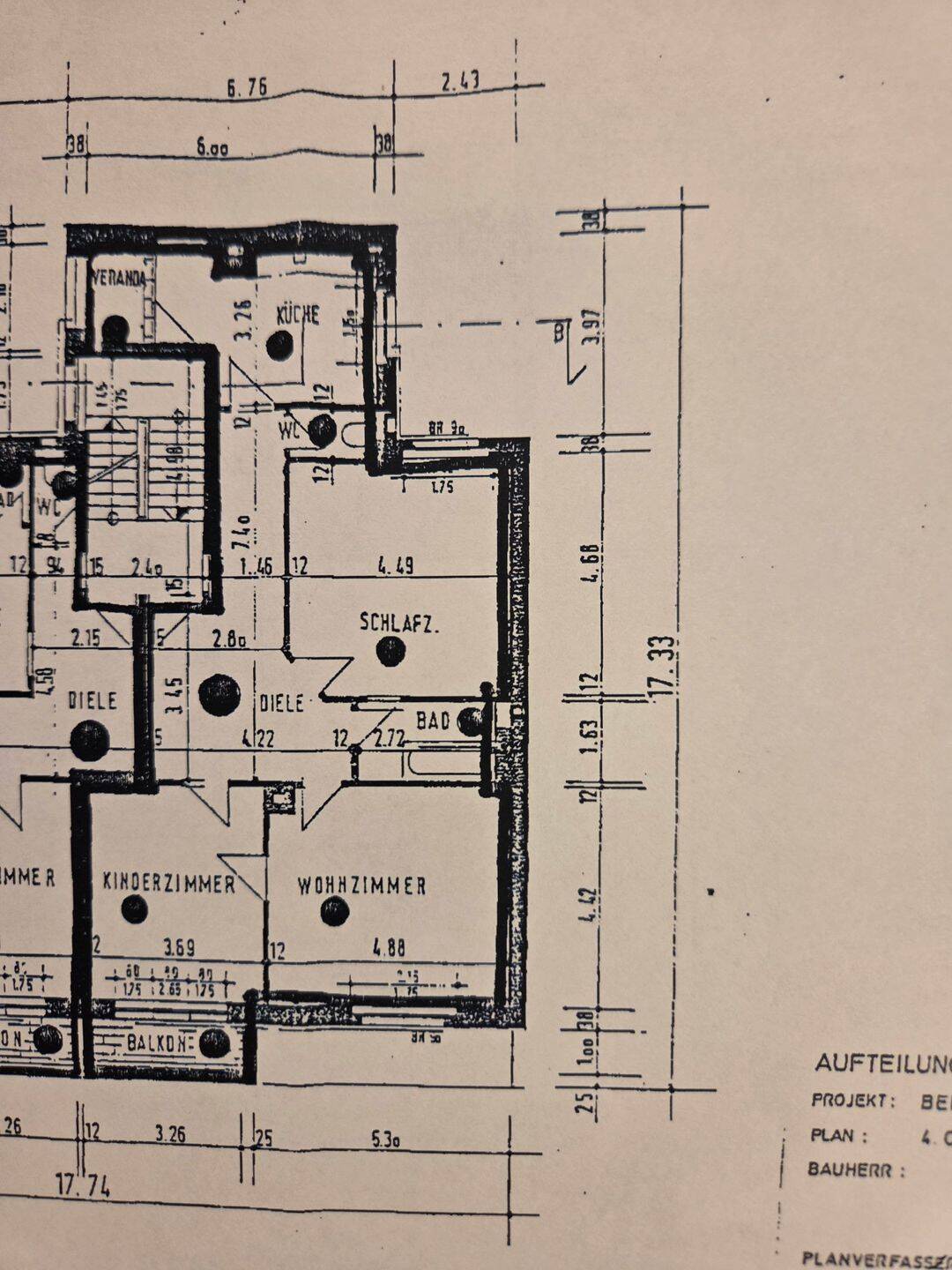 Großzügige helle 3-Zi Altbauwohnung mit 2 Balkonen und Stellplatz, 70193 Stuttgart (Nord West)