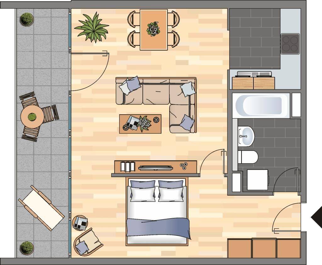 Demnächst frei! 1-Zimmer-Wohnung in Göttingen Grone-Süd, 37081 Göttingen