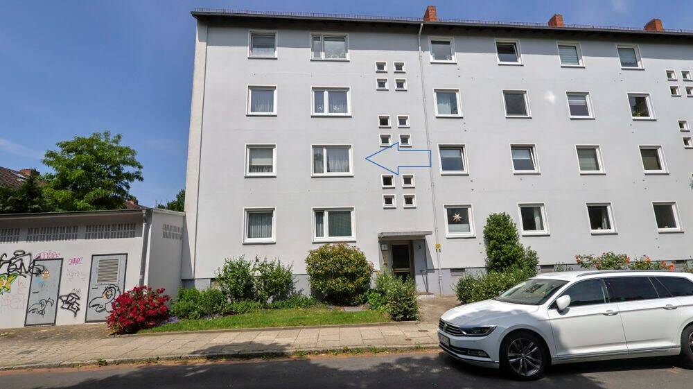 Großzügige Drei-Zimmerwohnung mit Garage in beliebter Wohngegend