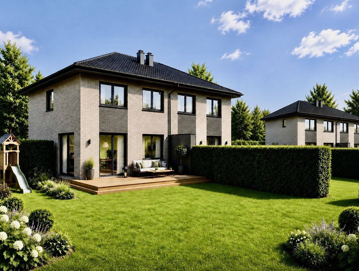 Attraktives Baugrundstück mit positiven Bauvorbescheid für zwei große Doppelhäuser in Wandsbek, 22043 Hamburg (Wandsbek Jenfeld Marienthal Tonndorf)