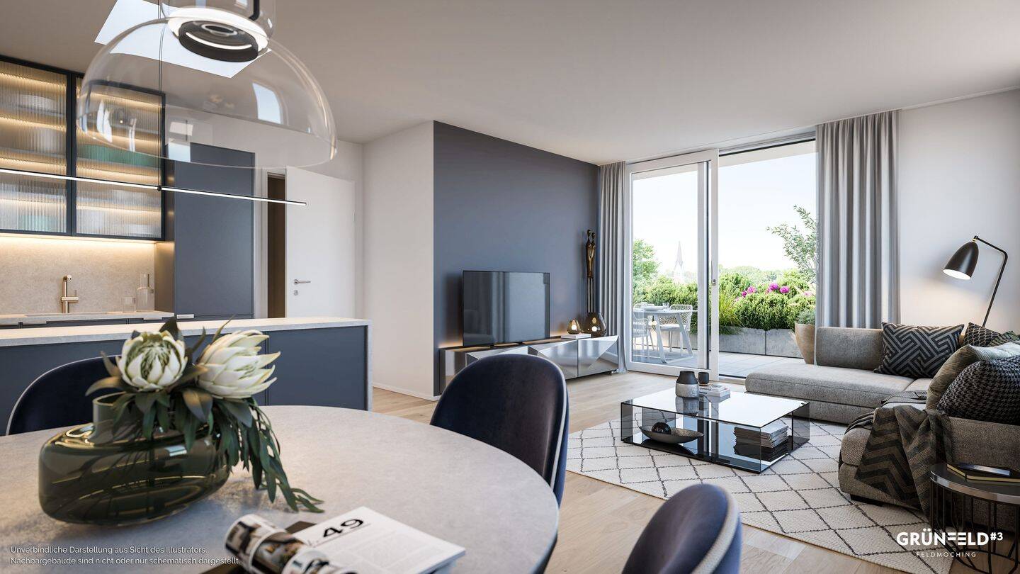 München Modell Eigentum: 3 Zimmer mit 78 m², 80995 München (Allach-Untermenzing Feldmoching-Hasenbergl Moosach)