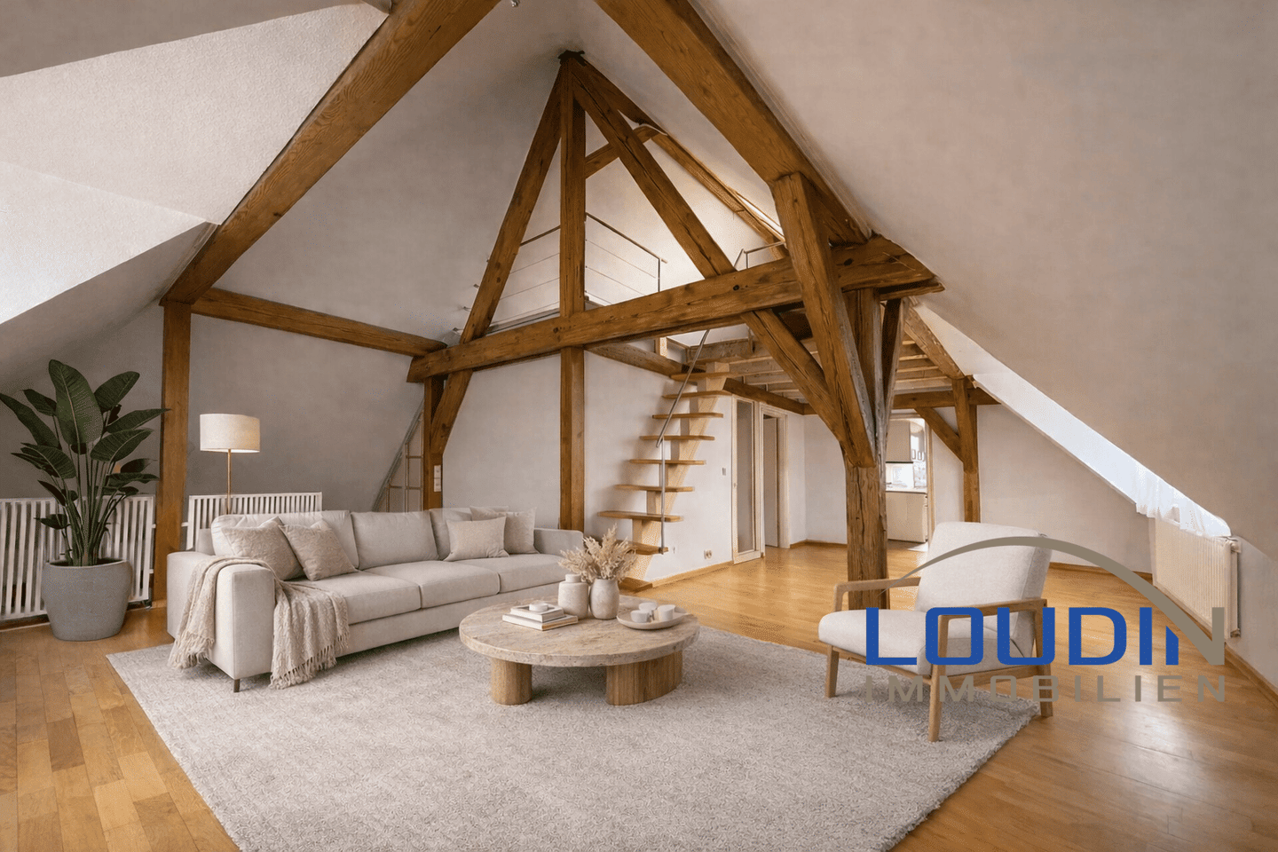 Stilvolle Dachgeschosswohnung mit Dachterrasse & Gartenidylle., 77652 Offenburg