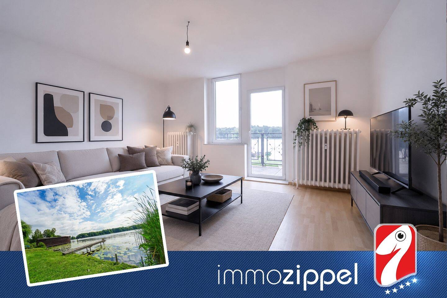 Seezugang & Garten! – Großzügige 4-Zimmer-Wohnung mit Balkon, 16798 Fürstenberg/Havel