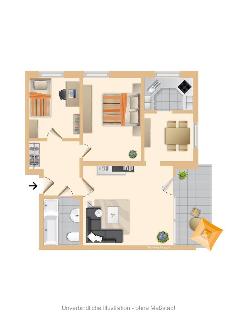 Freundliche Wohnung mit Schwimmbad- und Saunaanteil, 23669 Timmendorfer Strand