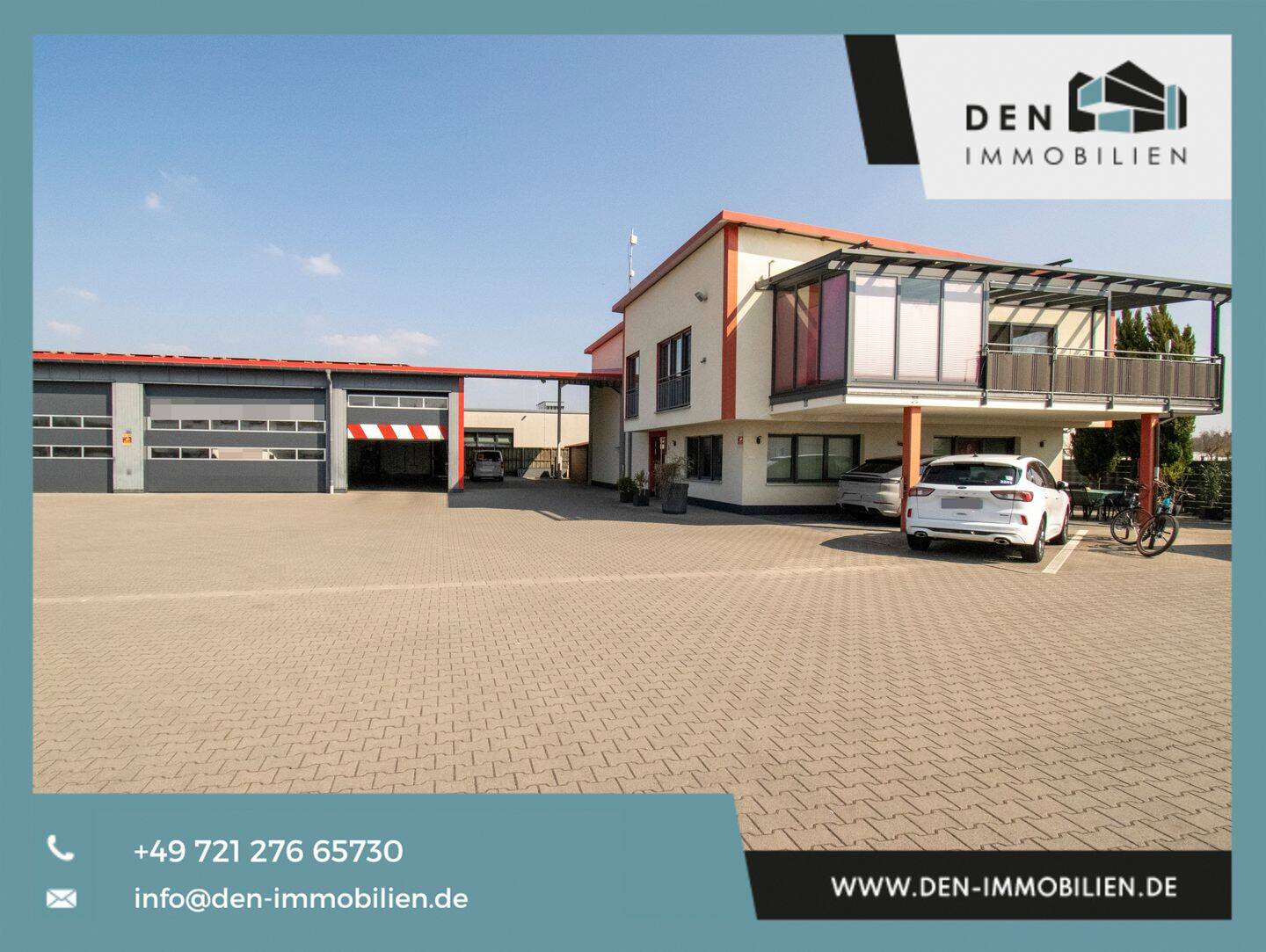 Rarität Neubauhalle/ -büro & -wohnen: 2.024 m² Areal, PV, Fußbodenheizung, ca. 595 m² Gesamtfläche, 68753 Waghäusel