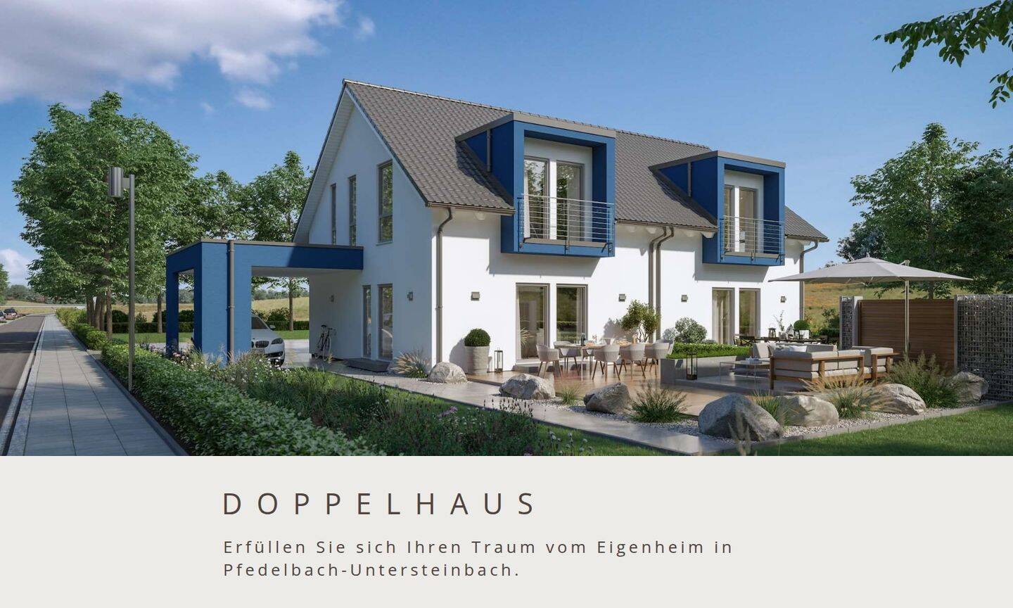 Individuell geplant. Nachhaltig gebaut. – Doppelhaus in Pfedelbach, 74629 Pfedelbach