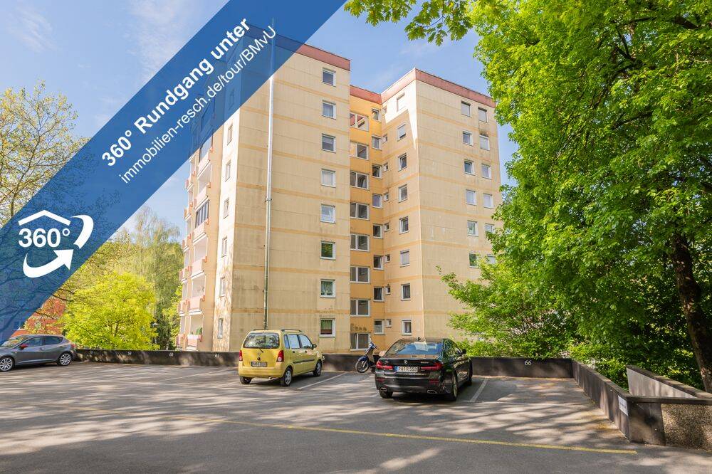 Wohnen mit Weitblick 2-Zimmer-Wohnung mit Wannenbad, Balkon und EBK, 94036 Passau (Abraham Haidenhof-Nord Haidenhof-Süd Heining Kohlbruck)