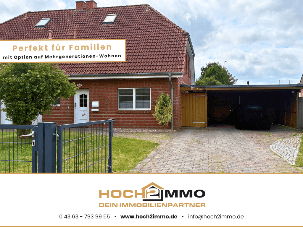 Provisionsfrei! Landleben mit bester Anbindung: Moderne Doppelhaushälfte in Lensahn, 23738 Harmsdorf