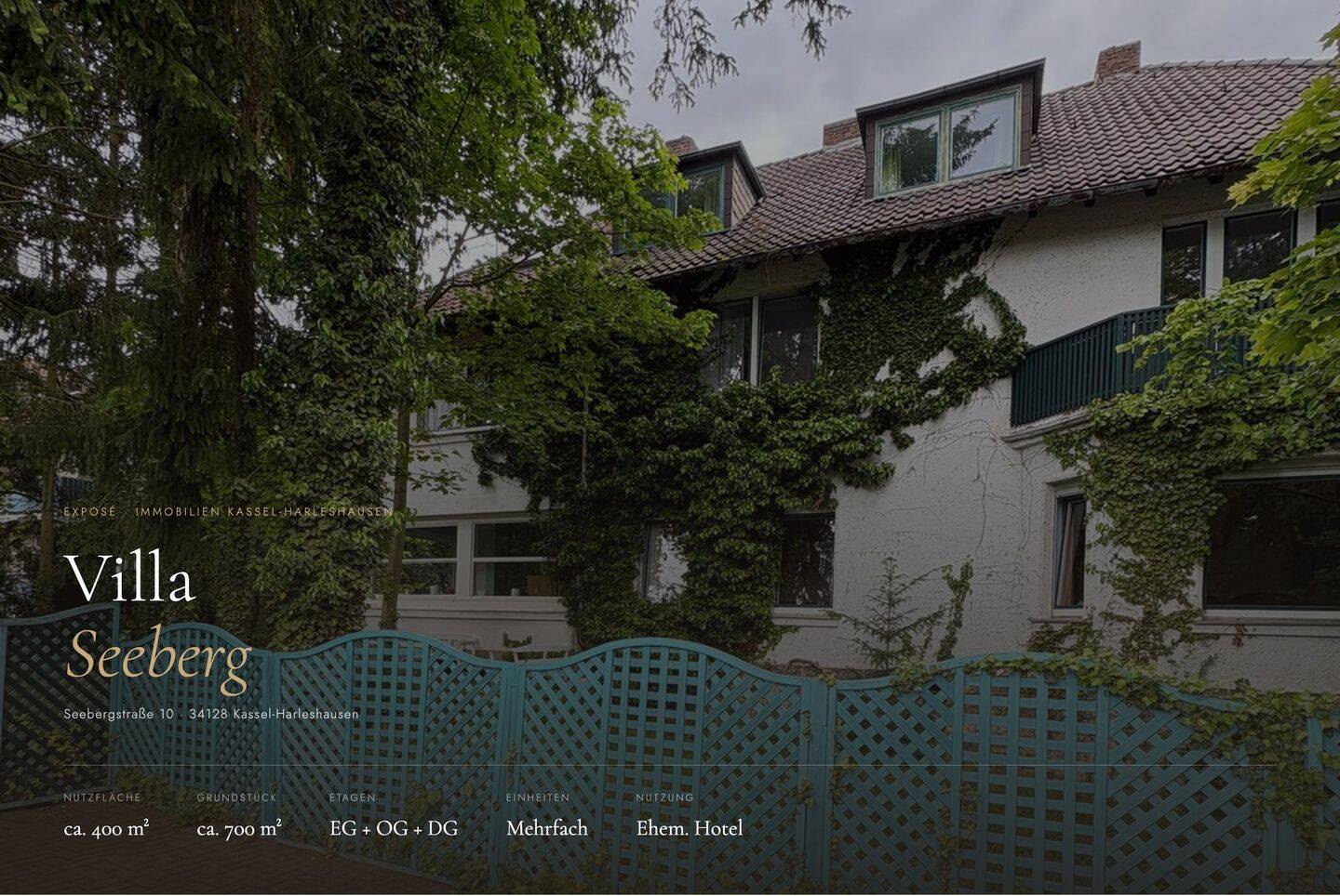 Romantische Villa mit Potenzial, 34128 Kassel (Harleshausen Jungfernkopf Kirchditmold)
