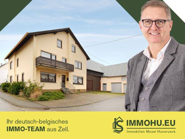 Vielseitig nutzbares, großes Wohnhaus mit Scheune und Ställen in Peterswald / Hunsrück – Naturnähe inklusive!, 56858 Peterswald-Löffelscheid
