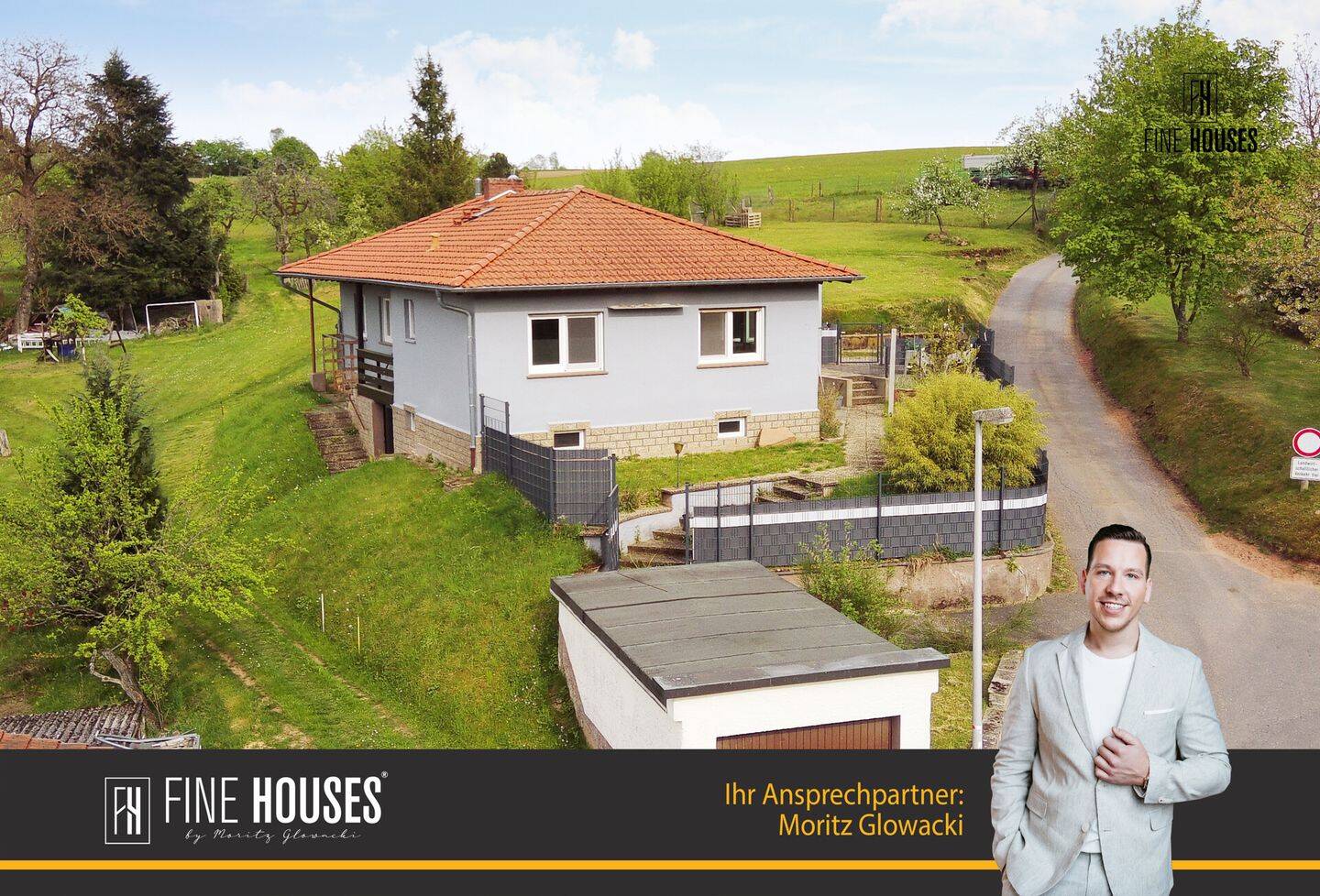 Wohnen am Feldrand: Modernisierter Bungalow mit großem Grundstück & viel Ruhe in Oberzent!, 64760 Oberzent