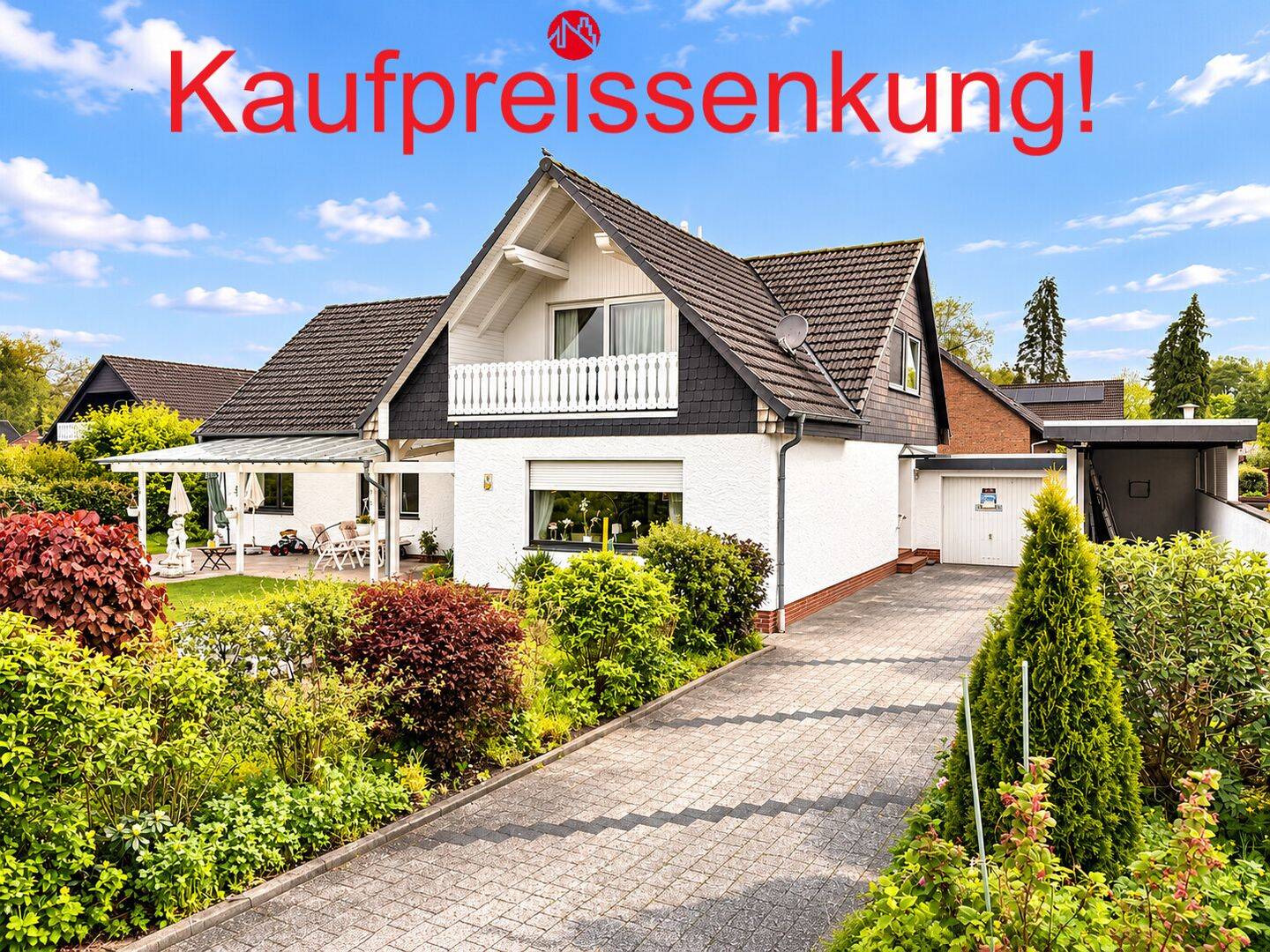 Einfamilienhaus, 925 m² Grundstück, 178 m² Wohnfläche, 70 m² Ausbaureserve, Garage und Carport, 26197 Großenkneten