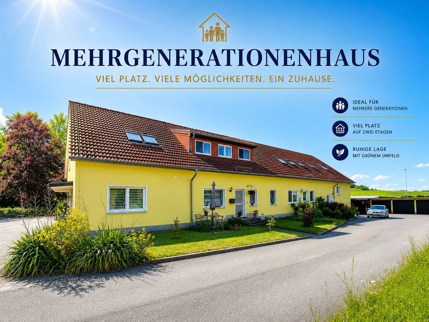 Die Familie unter einem Dach: Mehrgenerationenhaus in traumhaft ruhiger Lage von Radeburg, 1471 Radeburg