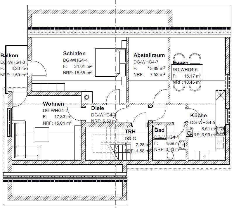 Schöne 3-Zimmer-Dachgeschosswohnung in zentraler und ruhiger Lage von Giengen an der Brenz, 89537 Giengen an der Brenz