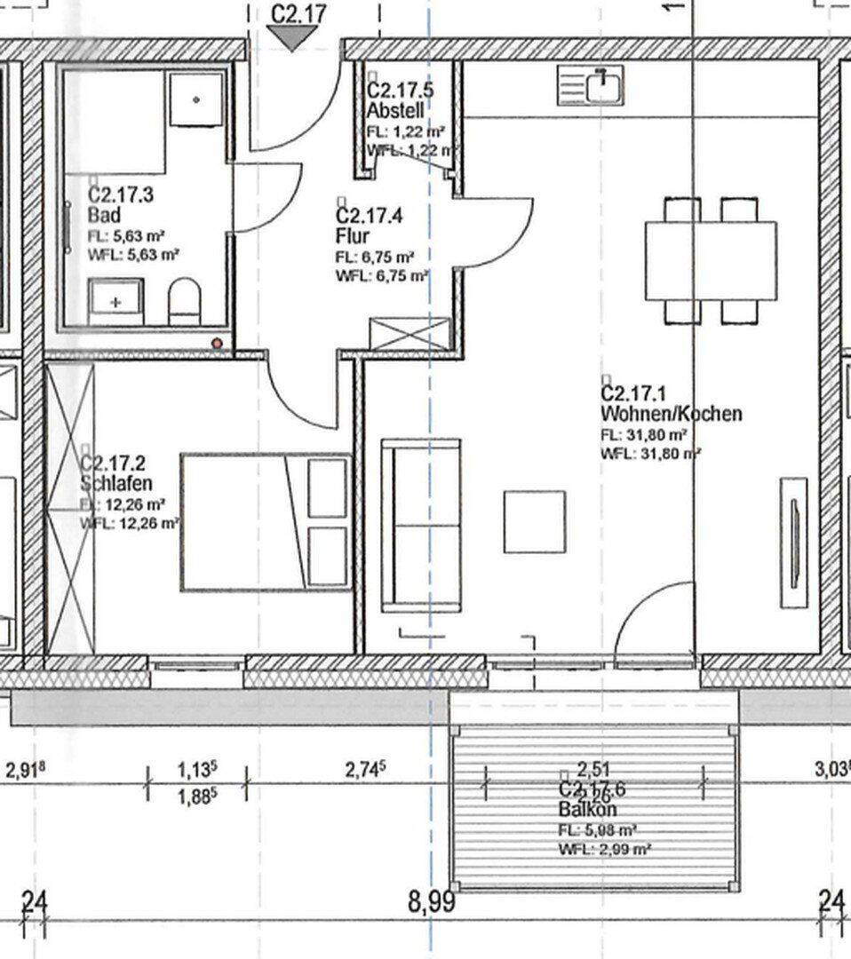 Erstbezug: Moderne Obergeschosswohnung mit Balkon sowie energieeffizientem Wohnkomfort, 29549 Bad Bevensen