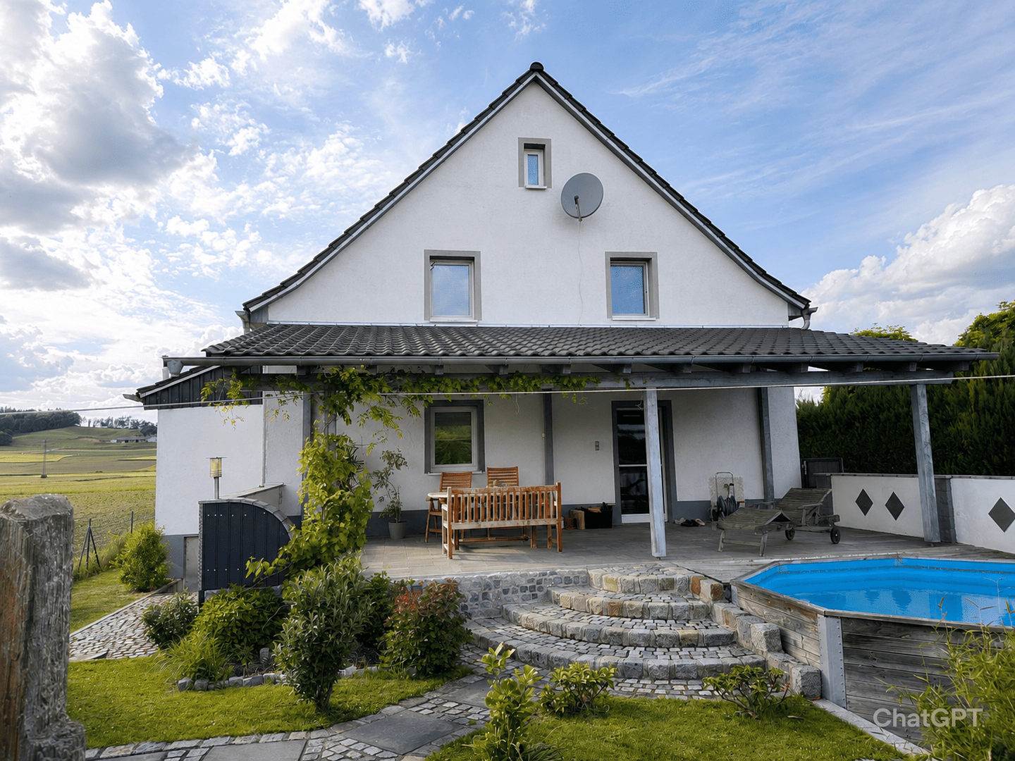 Umfangreich saniertes Einfamilienhaus in Alleinlage bei Gündlkofen, 84079 Bruckberg