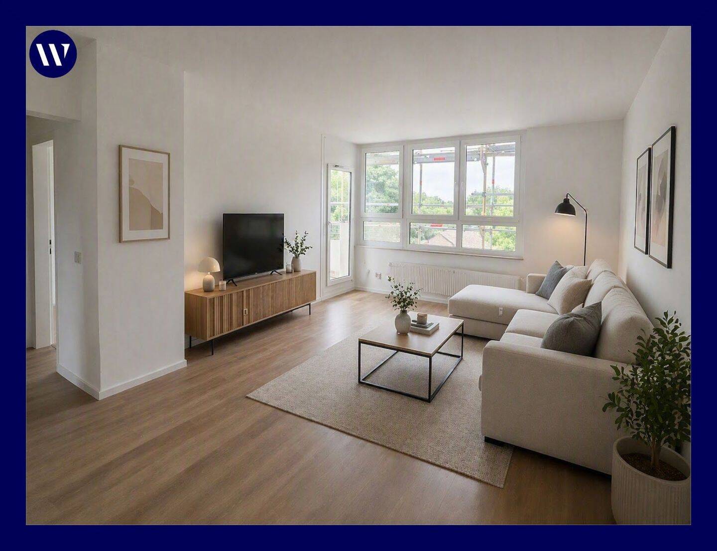 Hell, frisch renoviert und mit Blick ins Grüne! 3 Zimmer mit Balkon, separate Küche, Wannenbad, 45966 Gladbeck