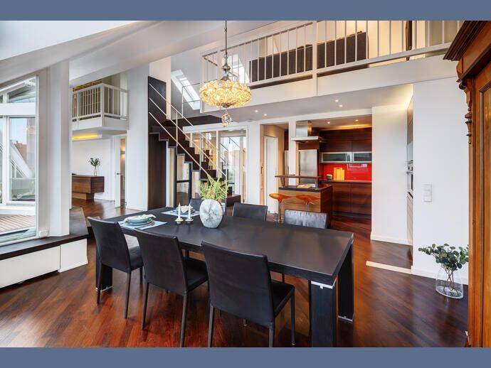 Möbliert: Hochwertiges Penthouse Nähe Pinakotheken, 80333 München (Altstadt-Lehel Maxvorstadt)