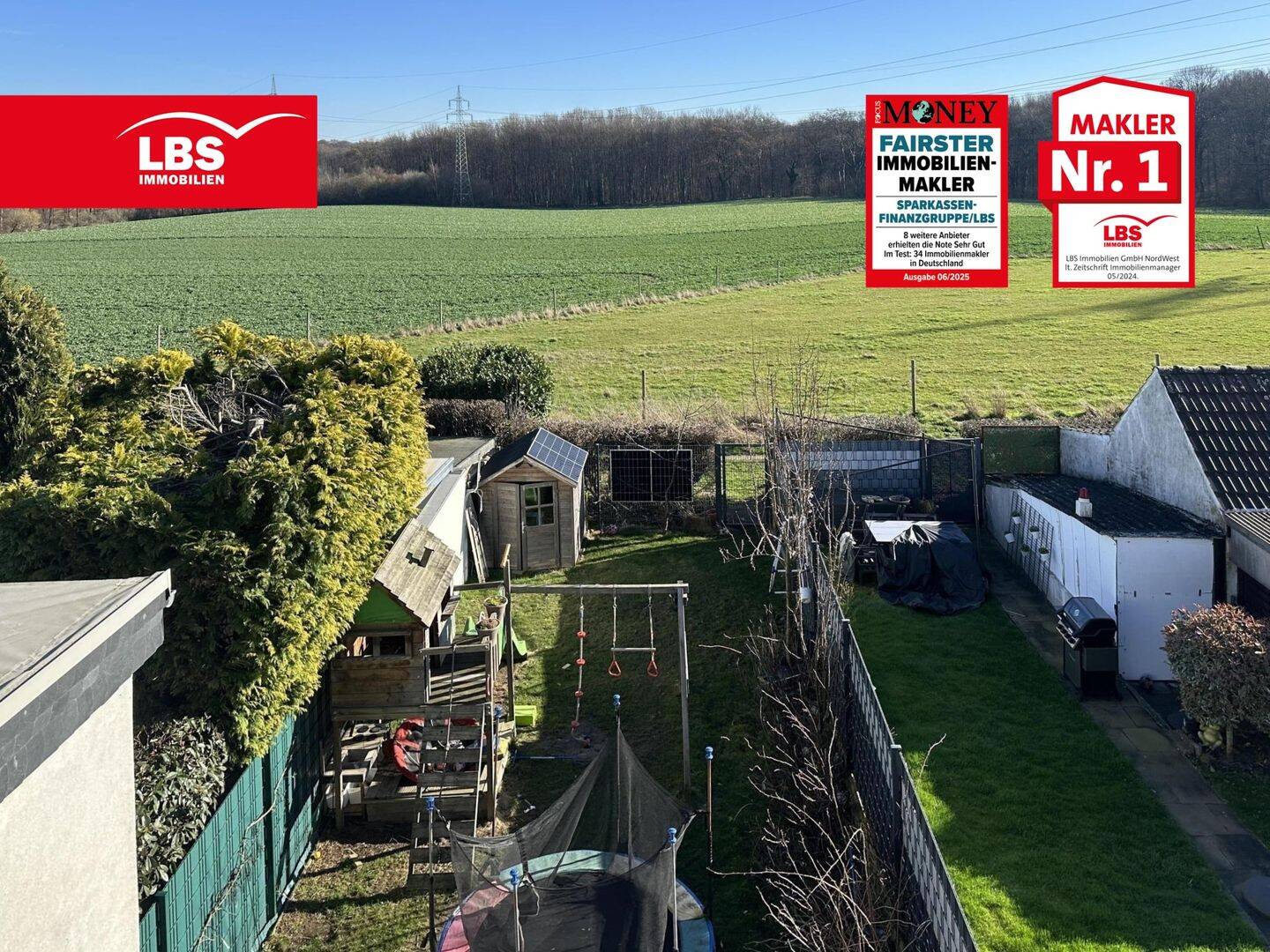 Reihenhaus mit Garten und Blick ins Grüne, 44805 Bochum (Bergen Gerthe Grumme Harpen Hiltrop)