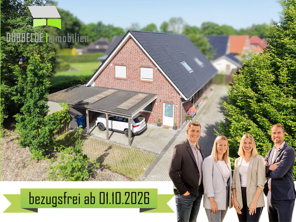 Gepflegte und moderne Doppelhaushälfte in Augustfehn | 4 ZKB | inkl. Einbauküche, 26689 Apen