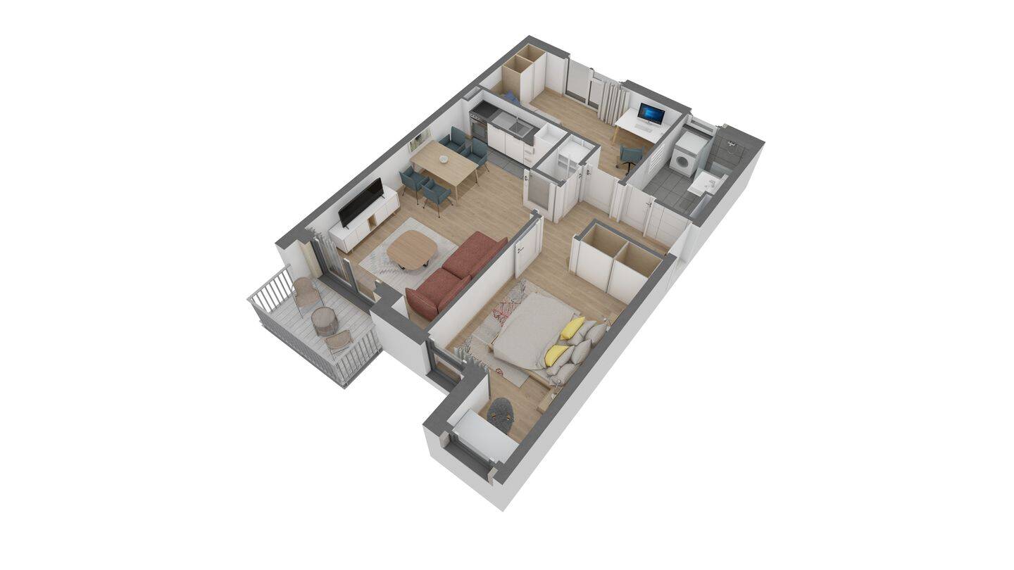 Attraktive 3 Zimmer-Wohnung im 1. OG mit Balkon, 63075 Offenbach am Main (Bürgel Offenbach am Main Rumpenheim Waldheim)
