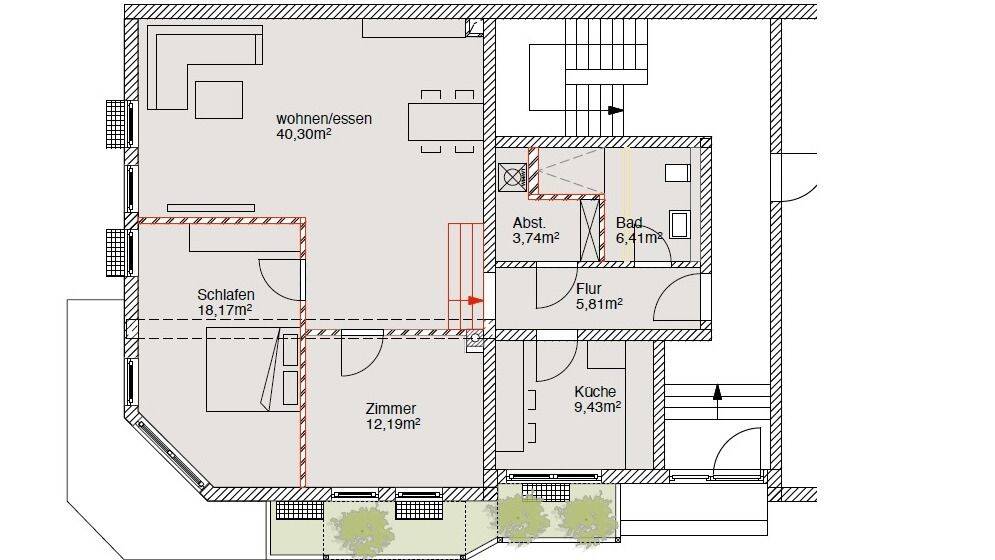 Neuwertige Wohnung in Flieden mit viel Platz, 36103 Flieden