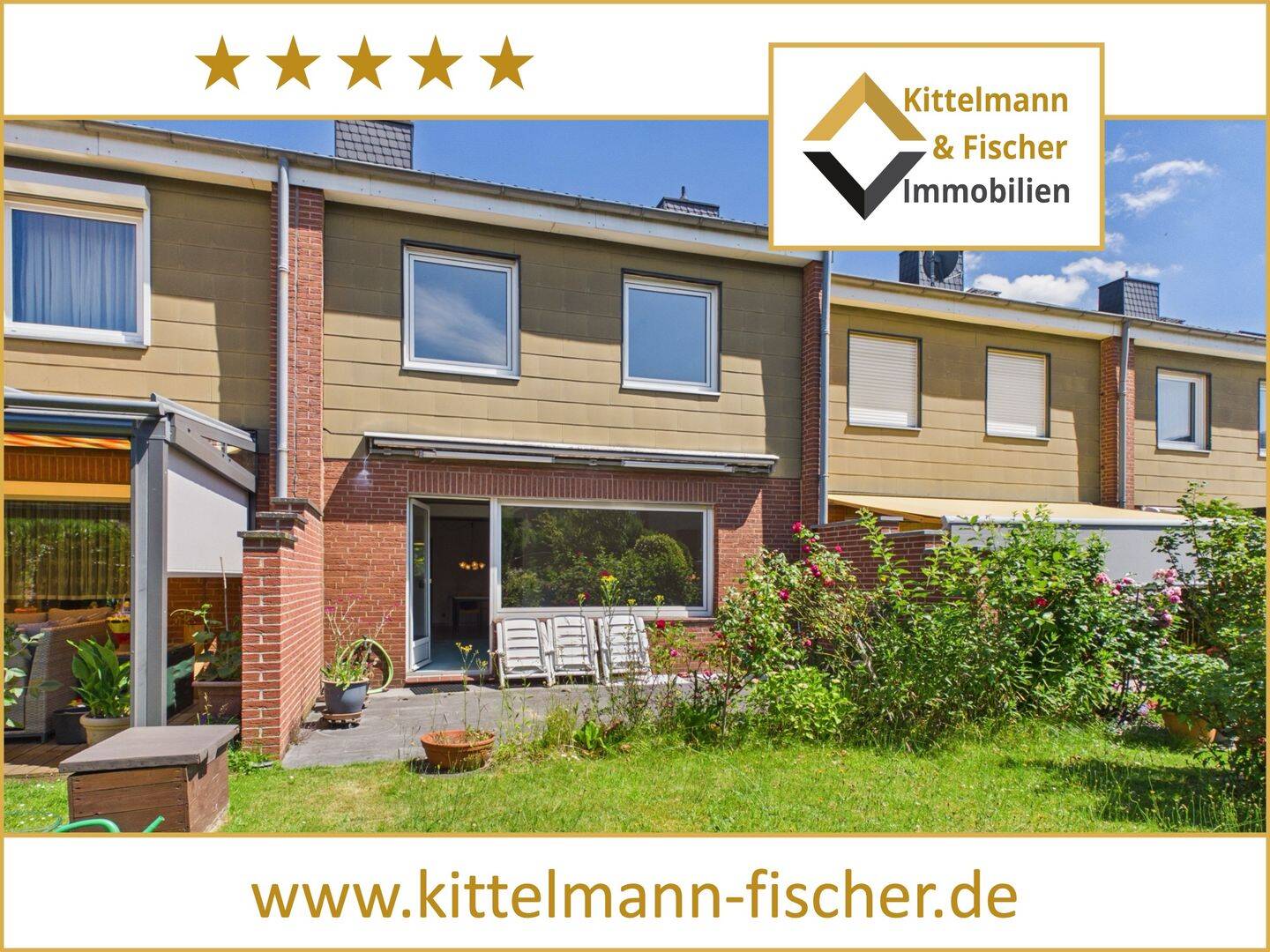 Reihenmittelhaus mit Garten und Terrasse in Braunschweig-Veltenhof! Garage, Vollkeller, Gasheizung, 38112 Braunschweig