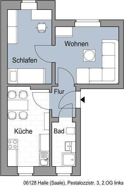 Frisch saniert und alles NEU, 6128 Halle (Saale) (Böllberg-Wörmlitz Gesundbrunnen Innenstadt Silberhöhe Südstadt)