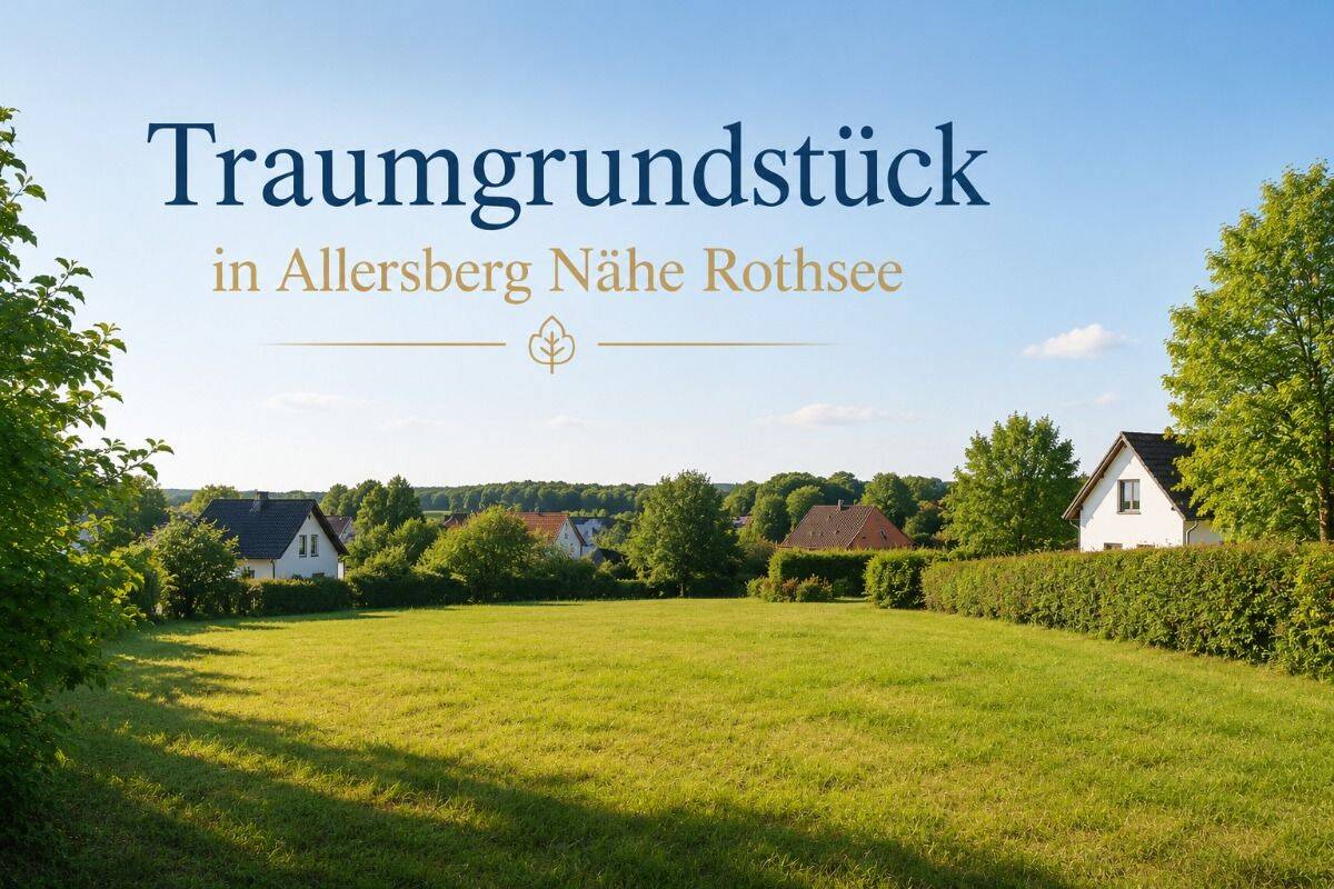 Attraktives Baugrundstück in Allersberg – naturnah am Rothsee & optimal angebunden -unter Marktwert, 90584 Allersberg
