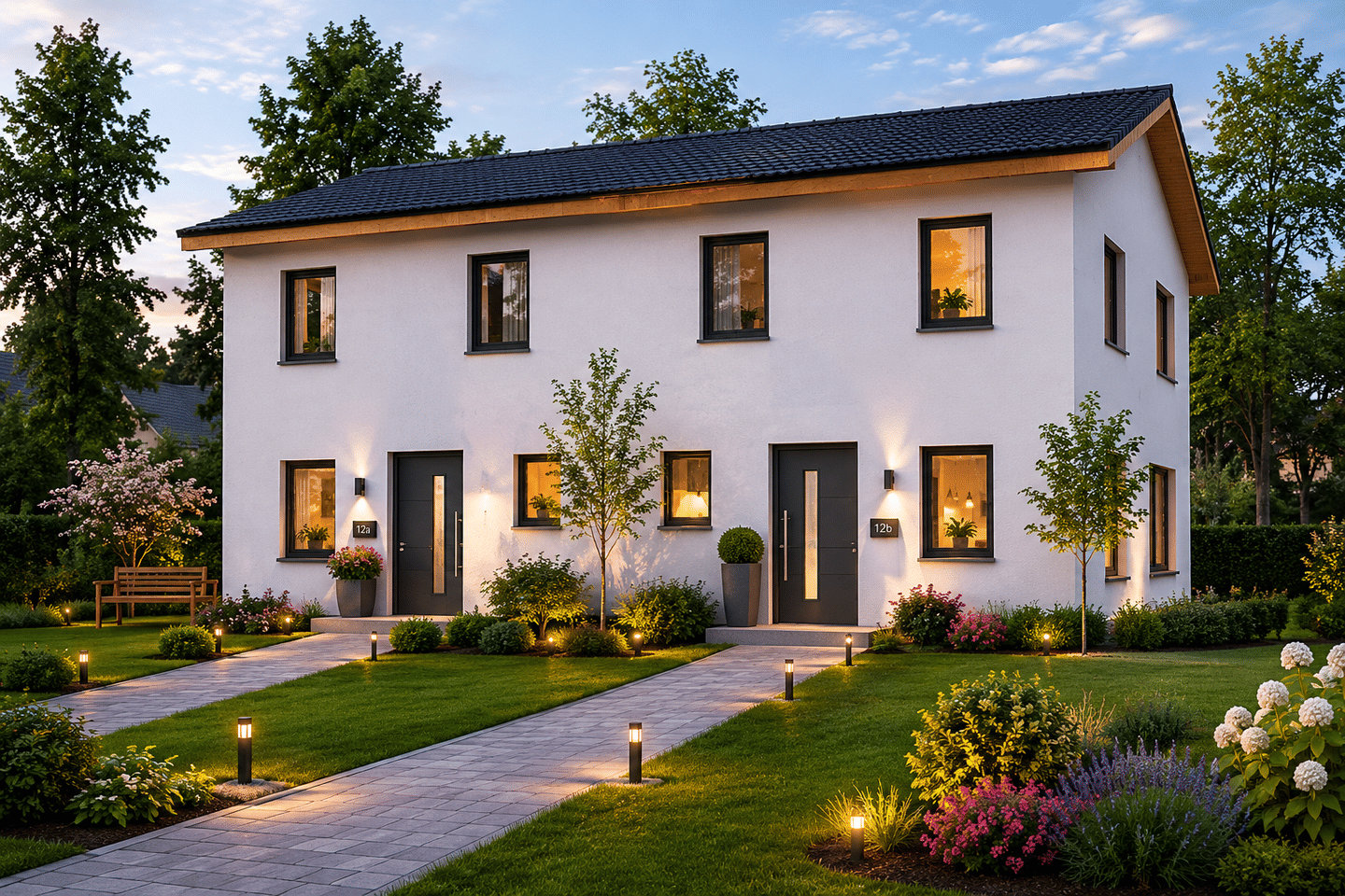 Moderne Doppelhaushälfte in familienfreundlicher, ruhiger Lage, 85622 Feldkirchen