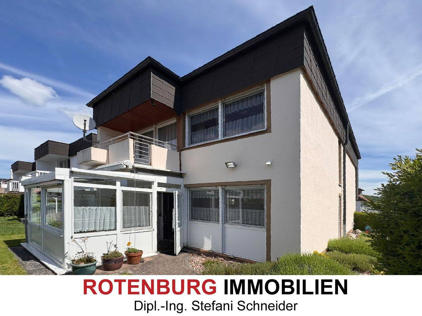 Gepflegt und einzugsbereit: Wohnhaus mit Wintergarten, Balkon, Garten und Garage in stadtnaher Lage in Rotenburg, 36199 Rotenburg a.d. Fulda