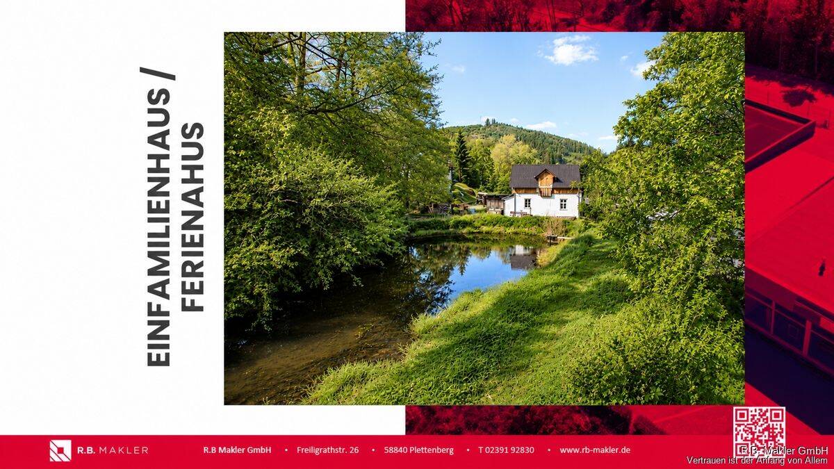 R.B. Makler: Naturidylle mit eigenem Teich und historischem Charme in Herscheid!, 58849 Herscheid