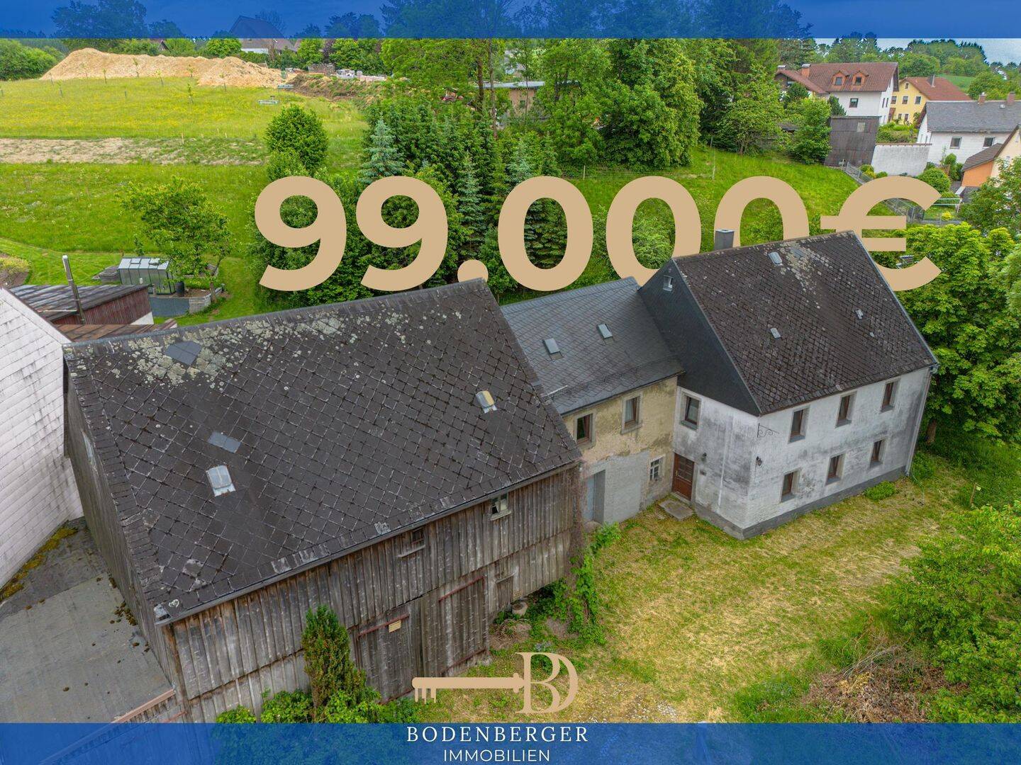 Neuer Preis: Bauernhaus mit Scheune und großem Grundstück in Nagel OT!, 95697 Nagel