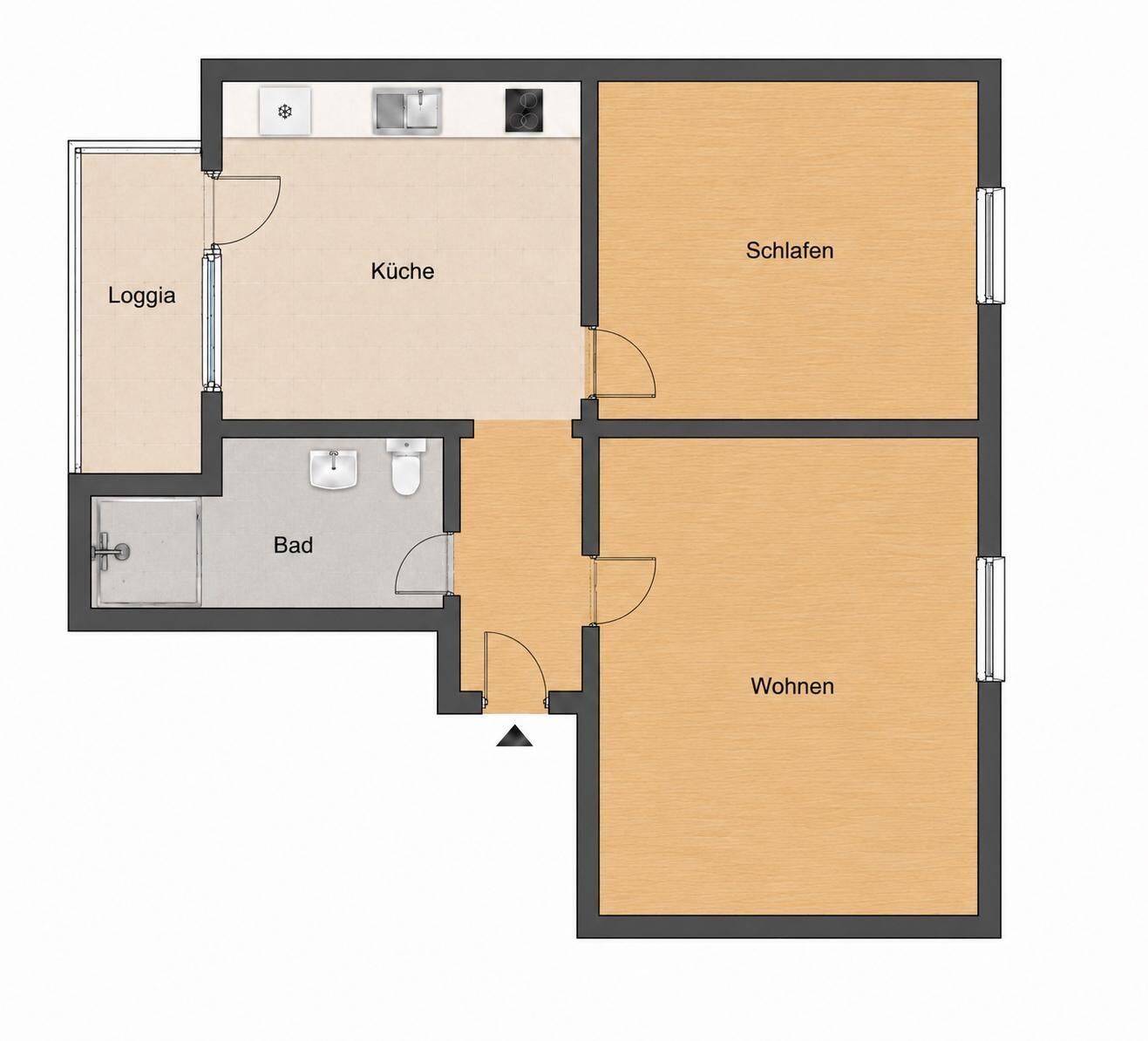 Helle 2-Zimmer-Wohnung Stuttgart-West | Balkon mit Weitblick | U-Bahn vor der Tür, 70193 Stuttgart (Nord West)