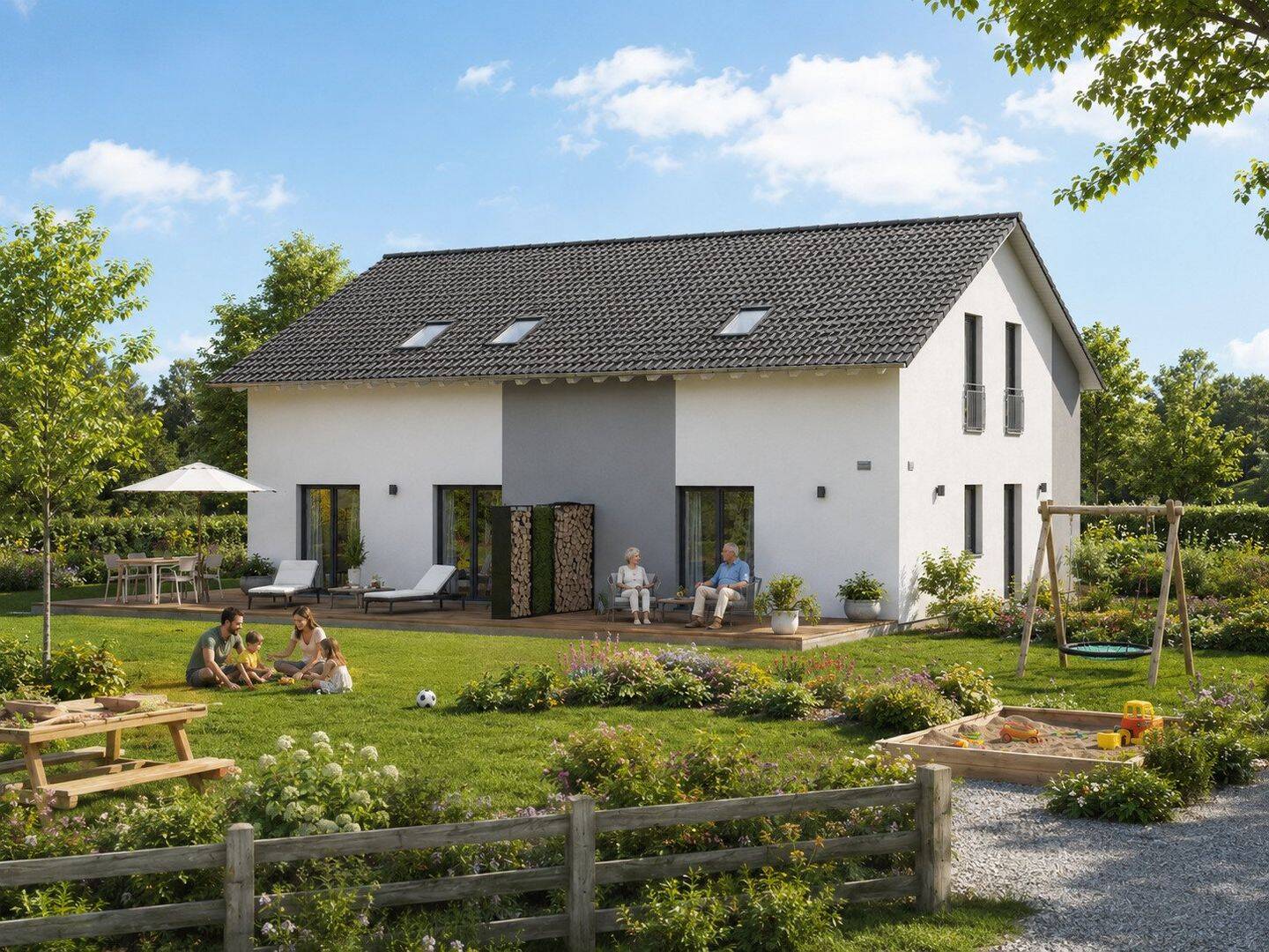 Traumhaus mit Wellness-Oase für die Eltern, 3 Kinderzimmern und Einliegerwohnung – FamilyStyle 26.01S, 75447 Sternenfels