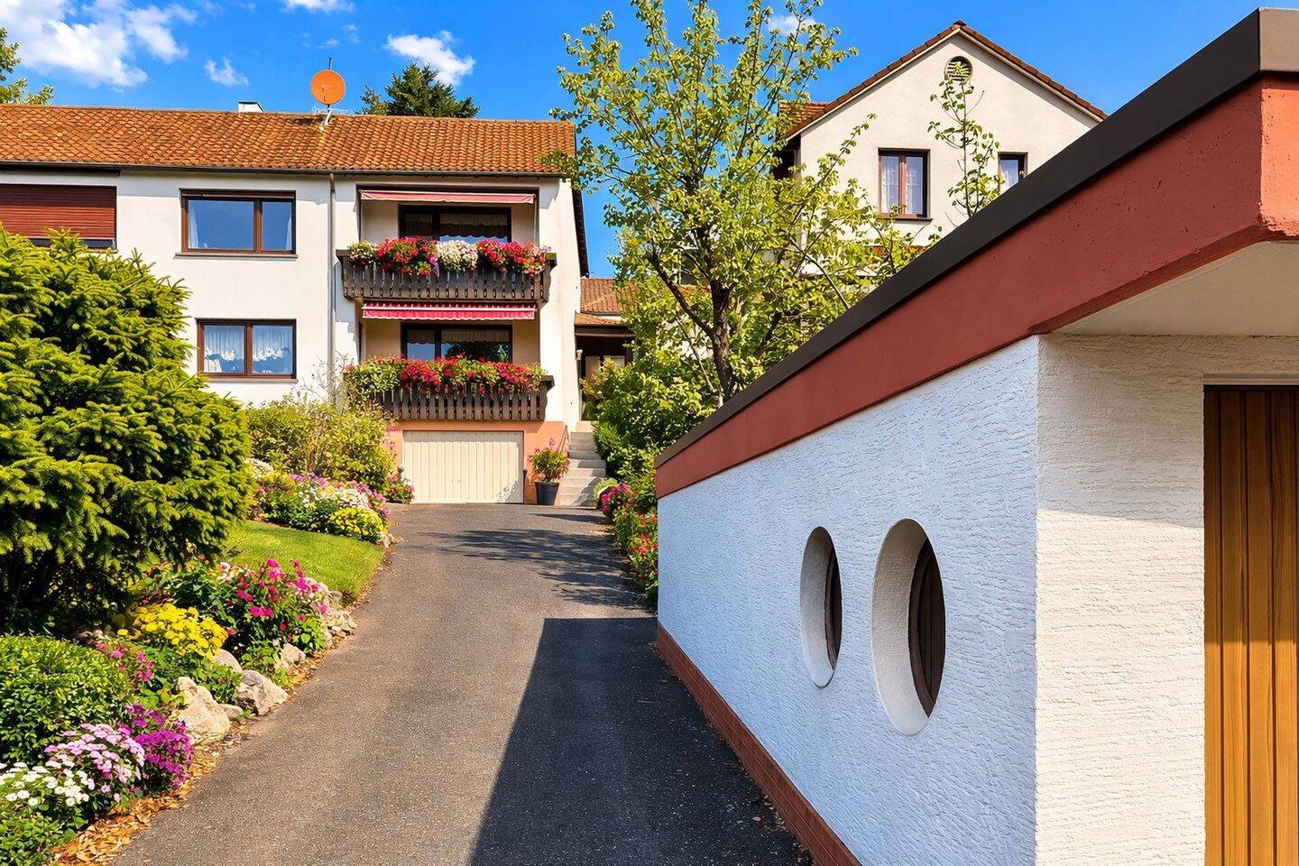 Einfamilienhaus (DHH) mit Traumblick in Aschaffenburg Schweinheim, provisionsfrei, 63743 Aschaffenburg (Gailbach Innenstadt Obernau Obernauer Kolonie Schweinheim)