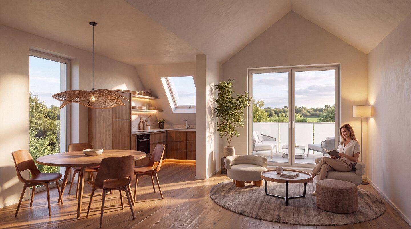 Moderne QNG 2-ZI Neubauwohnung mit Balkon 2.OG – hohe Steuervorteile & KfW Finanzierung ab 1.60% p.a, 57392 Schmallenberg