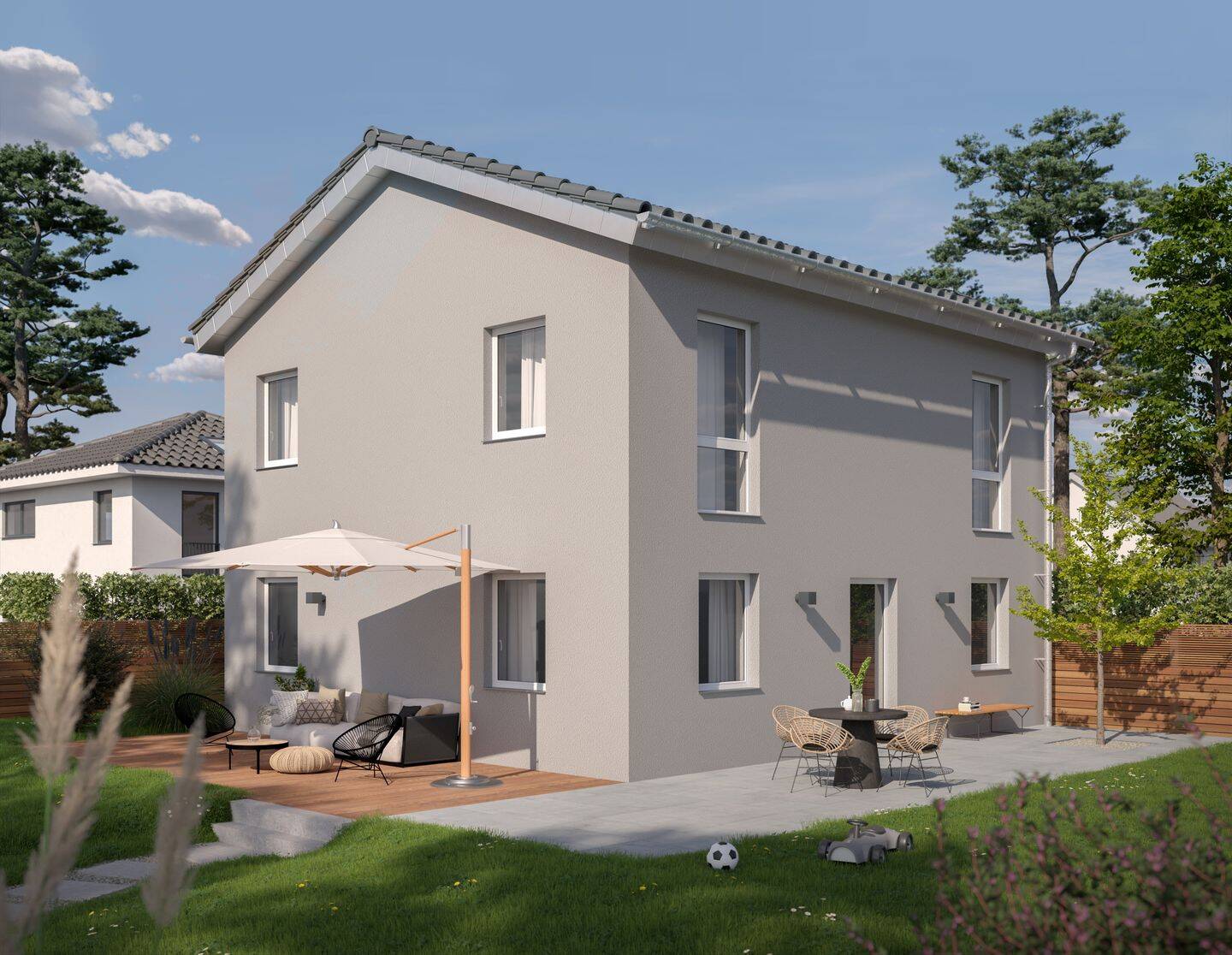 Neues Zuhause in Fürth-Stadeln – schlüsselfertiges Familienhaus mit Garten und KfW-55-Standard – Provisionsfrei, 90765 Fürth